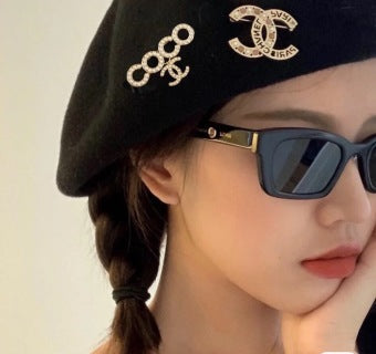 Chanel Geometric Circle Signature Brooch