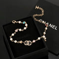 Chanel Pearl Charm Color Chain Necklace