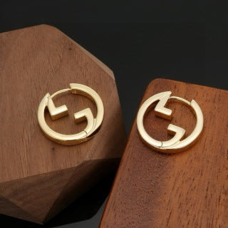 Gucci Interlocking G Mini Hoop Stud Earrings