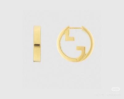 Gucci Interlocking G Mini Hoop Stud Earrings