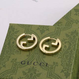 Gucci Interlocking G Mini Hoop Stud Earrings
