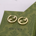 Gucci Interlocking G Mini Hoop Stud Earrings