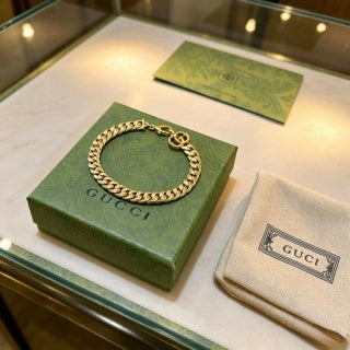 Gucci Gancio Gold Tone Chain Bracelet