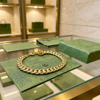 Gucci Gancio Gold Tone Chain Bracelet