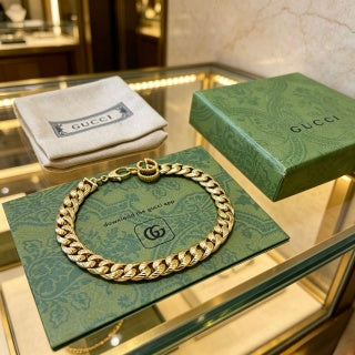Gucci Gancio Gold Tone Chain Bracelet