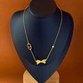 Dior Jardin Floral Bow Charm Necklace