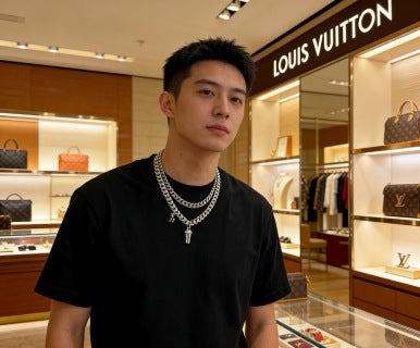 Louis Vuitton Signature Lock Chain Necklace