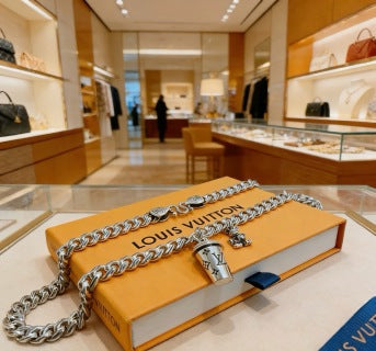 Louis Vuitton Signature Lock Chain Necklace