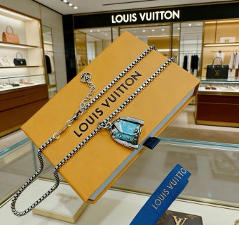 Louis Vuitton Mini Trunk Charm Necklace