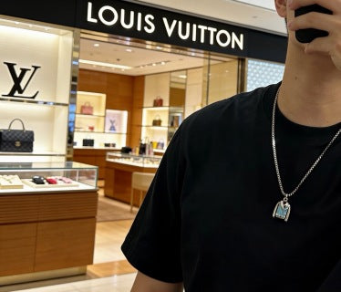 Louis Vuitton Mini Trunk Charm Necklace