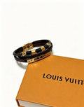 Louis Vuitton Monogram Bead Leather Bracelet