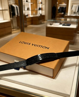 Louis Vuitton Shadow Monogram Leather Bracelet
