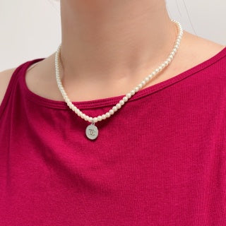 Chanel Pearl Medallion Pendant Necklace