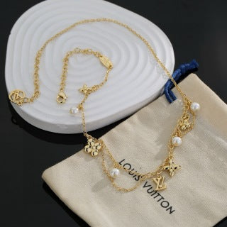 Louis Vuitton Blooming Pearl Charm Necklace