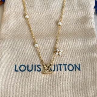 Louis Vuitton Petite V Monogram Pendant Necklace