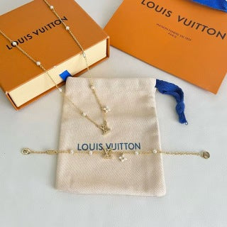 Louis Vuitton Petite V Monogram Pendant Necklace
