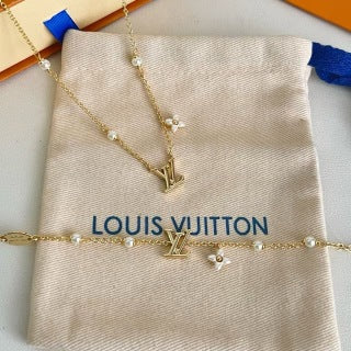 Louis Vuitton Petite V Monogram Pendant Necklace