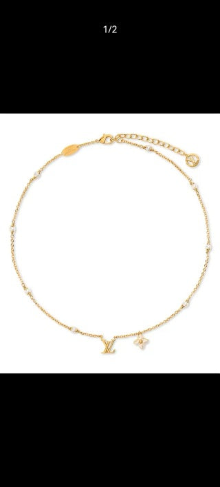 Louis Vuitton Petite V Monogram Pendant Necklace