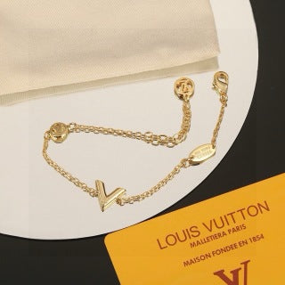 Louis Vuitton Monogram V Charm Layered Necklace