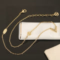 Louis Vuitton Monogram V Charm Layered Necklace