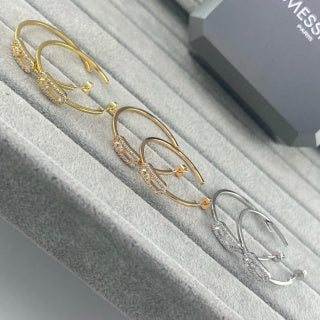 Messika Move Link Diamond Hoop Earrings