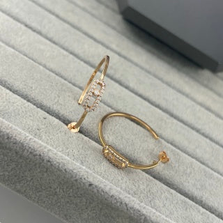 Messika Move Link Diamond Hoop Earrings