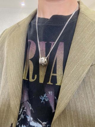 Gucci Horsebit Cylinder Charm Chain Necklace