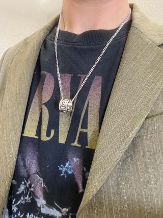 Gucci Horsebit Cylinder Charm Chain Necklace