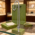 Gucci Interlocking G Key Pendant Chain Necklace
