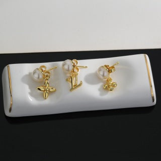 Louis Vuitton Pearl Charm Blossom Stud Earrings