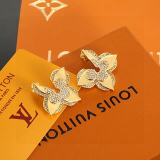 Louis Vuitton Blossom Flower Pavé Stud Earrings