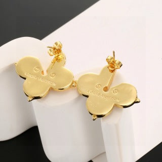 Louis Vuitton Blossom Flower Pavé Stud Earrings