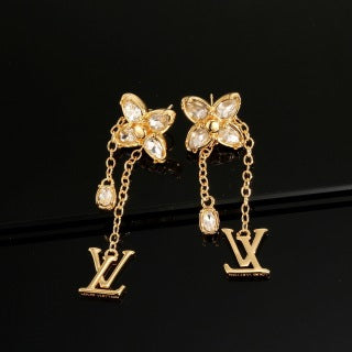 Louis Vuitton Blossom Butterfly Drop Stud Earrings
