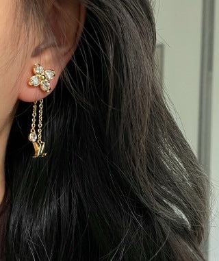 Louis Vuitton Blossom Butterfly Drop Stud Earrings