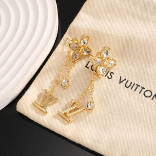 Louis Vuitton Blossom Butterfly Drop Stud Earrings