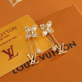 Louis Vuitton Blossom Butterfly Drop Stud Earrings