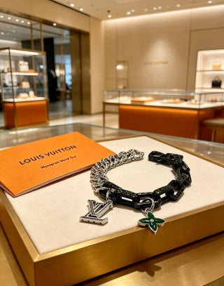 Louis Vuitton Monogram Butterfly Contrast Link Bracelet