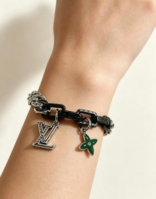 Louis Vuitton Monogram Butterfly Contrast Link Bracelet