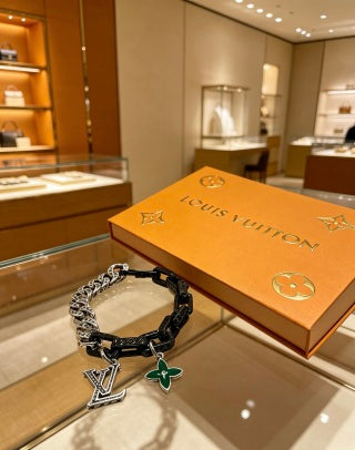 Louis Vuitton Monogram Butterfly Contrast Link Bracelet