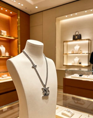 Louis Vuitton Monogram Heritage Emblem Necklace