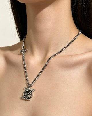 Louis Vuitton Monogram Heritage Emblem Necklace