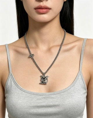 Louis Vuitton Monogram Heritage Emblem Necklace