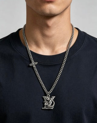 Louis Vuitton Monogram Heritage Emblem Necklace