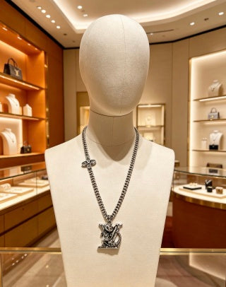 Louis Vuitton Monogram Heritage Emblem Necklace
