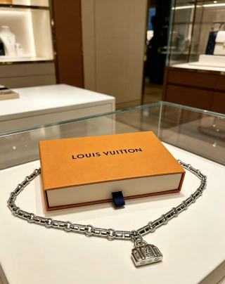 Louis Vuitton Monogram Trunk Lock Necklace