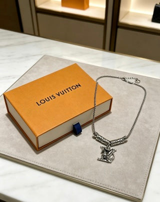 Louis Vuitton Monogram Voyage Emblem Necklace
