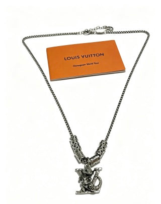 Louis Vuitton Monogram Voyage Emblem Necklace