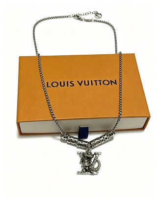 Louis Vuitton Monogram Voyage Emblem Necklace