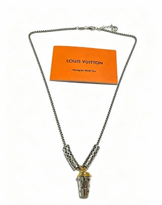 Louis Vuitton Monogram Capsule Drop Pendant Necklace