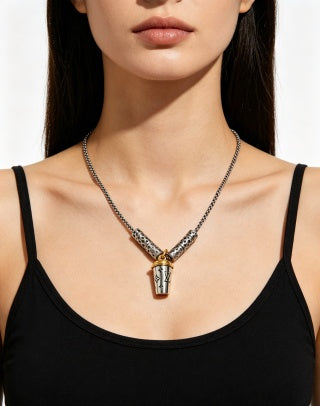Louis Vuitton Monogram Capsule Drop Pendant Necklace